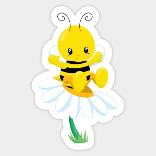 Cute Cartoon Bumblebee Sticker